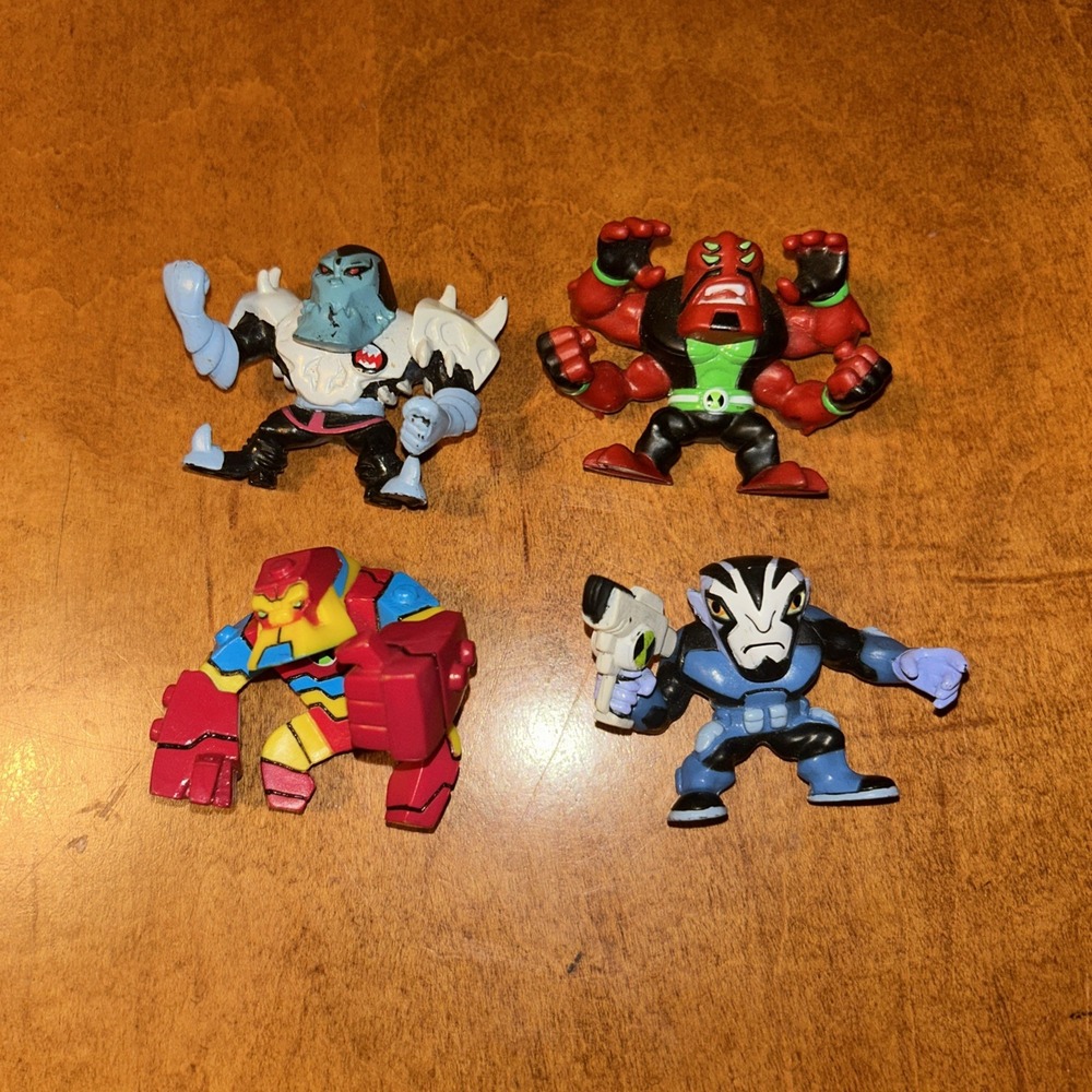 Ben 10 Omniverse Khyber Loose Lot Of 4 1.75" Action Figures Bandai 2012 E4